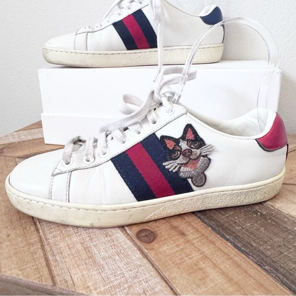 Gucci Ace Year of the Dog White Sneakers - Picture 3 of 16